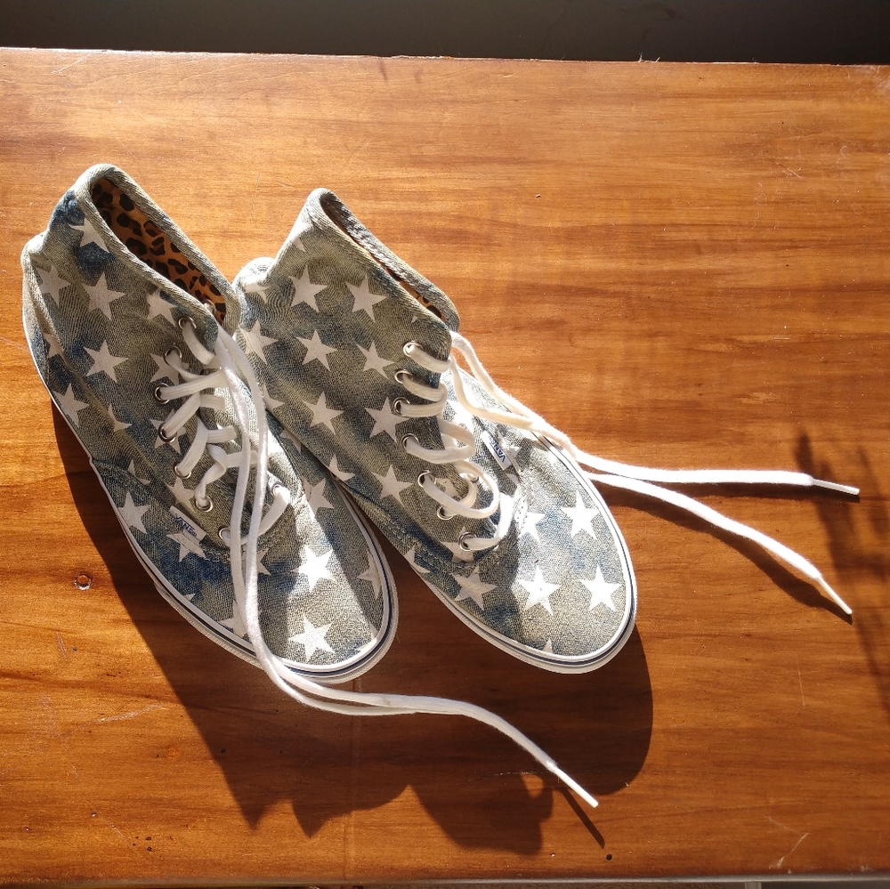 High Top Denim Vans